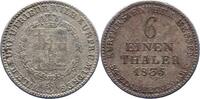 Hessen-Kassel 1/6 Taler Kurf. Wilhelm II. u. Friedrich Wilhelm 1831-1847. -