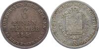 Hessen-Kassel 1/6 Taler Kurf. Wilhelm II. u. Friedrich Wilhelm 1831-1847. -
