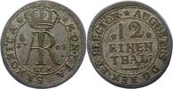 Sachsen-Albertinische Linie 1/12 Taler Friedrich August I. 1694-1733. -
