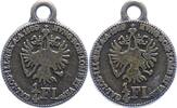 Haus Habsburg 1/4 Gulden Franz Joseph I. 1848-1916. -