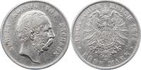 Sachsen 5 Mark Albert 1873-1902. -