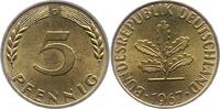 Münzen der Bundesrepublik Deutschland 5 Pfennig Mark 1945-2001. -