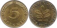 Münzen der Bundesrepublik Deutschland 5 Pfennig Mark 1945-2001. -