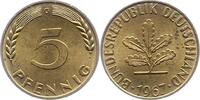 Münzen der Bundesrepublik Deutschland 5 Pfennig Mark 1945-2001. -