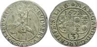 Salzburg 3 Kreuzer Max Gandolph Graf Kuenburg 1668-1687. -