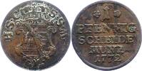 Sachsen-Coburg-Saalfeld Pfennig Ernst Friedrich 1764-1800. -