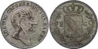 Baden-Durlach Doppelgulden Ludwig 1818-1830. -