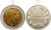 Württemberg Tragbare Bimetallmedaille Karl 1864-1891. -