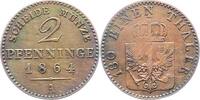 Brandenburg-Preußen 2 Pfennig Wilhelm I. 1861-1888. -