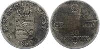 Sachsen-Albertinische Linie 2 Neugroschen Friedrich August II. 1836-1854. -