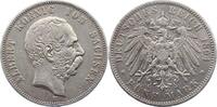 Sachsen 5 Mark Albert 1873-1902. -