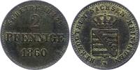Sachsen-Meiningen 2 Pfennig Bernhard Erich Freund 1803-1866. -