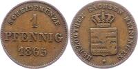 Sachsen-Meiningen Pfennig Bernhard Erich Freund 1803-1866. -