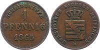 Sachsen-Meiningen Pfennig Bernhard Erich Freund 1803-1866. -