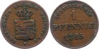 Sachsen-Meiningen Pfennig Bernhard Erich Freund 1803-1866. -