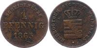 Sachsen-Meiningen Pfennig Bernhard Erich Freund 1803-1866. -