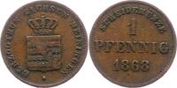 Sachsen-Meiningen Pfennig Georg II. 1866-1914. -