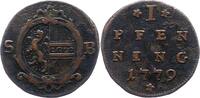 Salzburg Pfennig Hieronymus Graf Colloredo 1772-1803. -