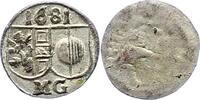 Salzburg Pfennig Max Gandolph Graf Kuenburg 1668-1687. -