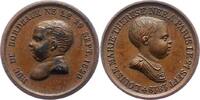 Frankreich Bronzemedaille Louis XVIII. 1814-1824. -