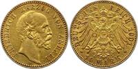 Anhalt 10 Mark Gold 1901 A Friedrich I. 1871-1904. Sehr schön +