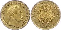 Hessen 5 Mark Gold 1877 H Ludwig III. 1848-1877. Winz. Randfehler, fast vorzüglich
