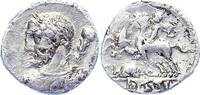 Republik Denar Quinctius 112 - 111 v. Chr.. -