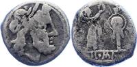 Republik Denar Anonyme Silbermünzen 225 - 206 v. Chr. 225 - 206 v. Chr.. -
