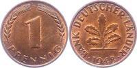 Münzen der Bundesrepublik Deutschland 1 Pfennig Mark 1945-2001. -