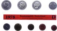 Kursmünzensatz Mark 1945-2001. -