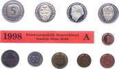 Kursmünzensatz Mark 1945-2001. -