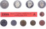 Kursmünzensatz Mark 1945-2001. -
