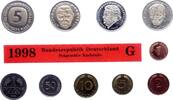 Kursmünzensatz Mark 1945-2001. -