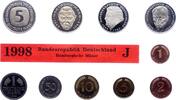 Kursmünzensatz Mark 1945-2001. -