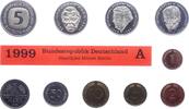 Kursmünzensatz Mark 1945-2001. -