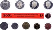 Kursmünzensatz Mark 1945-2001. -