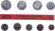 Kursmünzensatz Mark 1945-2001. -