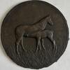 Tiermotive Einseitige Bronzegussmedaille -