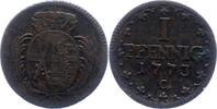 Sachsen-Albertinische Linie Pfennig Friedrich August III. 1763-1806. -