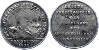 Reformation Zinngussmedaille 300-Jahrfeier der Übergabe der Augsburger Konfession 1830. -