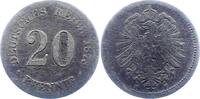 Kleinmünzen 20 Pfennig 1873 F Schön