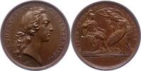 Frankreich Bronzemedaille Ludwig XV. 1715-1774. -