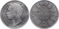 Württemberg 1/2 Gulden Wilhelm I. 1816-1864. -