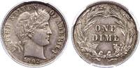 Vereinigte Staaten von Amerika 10 Cents oder Dime Neu England. -