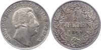 Baden-Durlach 1/2 Gulden Leopold 1830-1852. -