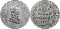 Hessen-Kassel 1/6 Taler Wilhelm II. 1821-1847. -