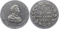 Hessen-Kassel 1/6 Taler Wilhelm II. 1821-1847. -
