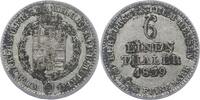 Hessen-Kassel 1/6 Taler Kurf. Wilhelm II. u. Friedrich Wilhelm 1831-1847. -
