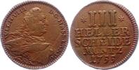 Hessen-Kassel Cu-3 Heller Wilhelm VIII. 1751-1760. -