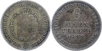 Hessen-Kassel 1/6 Taler Kurf. Wilhelm II. u. Friedrich Wilhelm 1831-1847. -